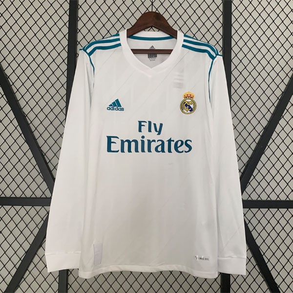 Tailandia Camiseta Real Madrid 1ª ML Retro 2017 2018